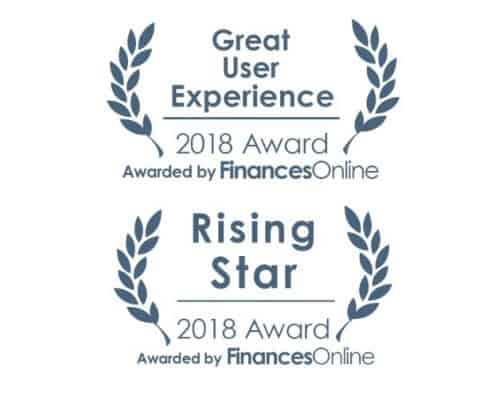 2018 UX and Rising Star award badges.