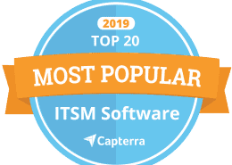 Top 20 Most Popular IT Service Management (ITSM) Software Report Badge