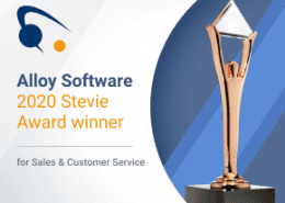 Alloy Software Wins Bronze Stevie® Award for Sales & Customer Service