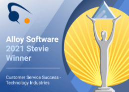Alloy Software 2021 Stevie Award for Outstanding Customer Success