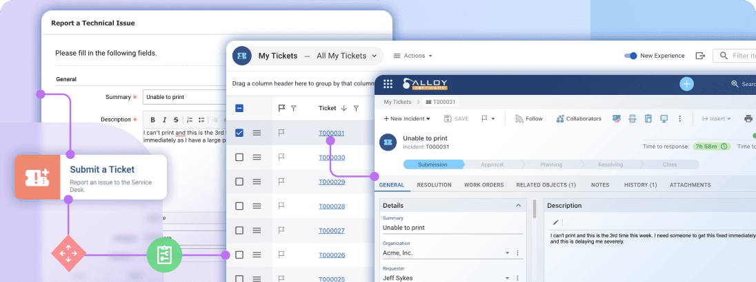 a group of screenshots from Alloy Navigator