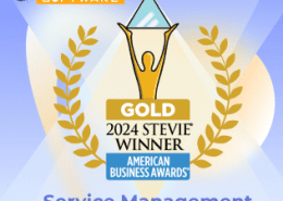Alloy Navigator wins Gold Stevie Award image with logo and award graphics.