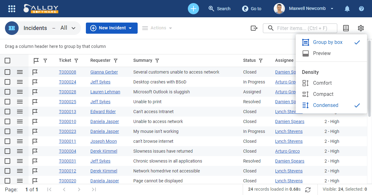 Screenshot of a task management interface showing a condensed view of various tasks.