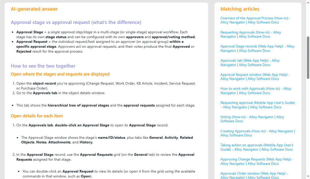AI-Assisted Documentation Search Just Got Smarter | Alloy Software