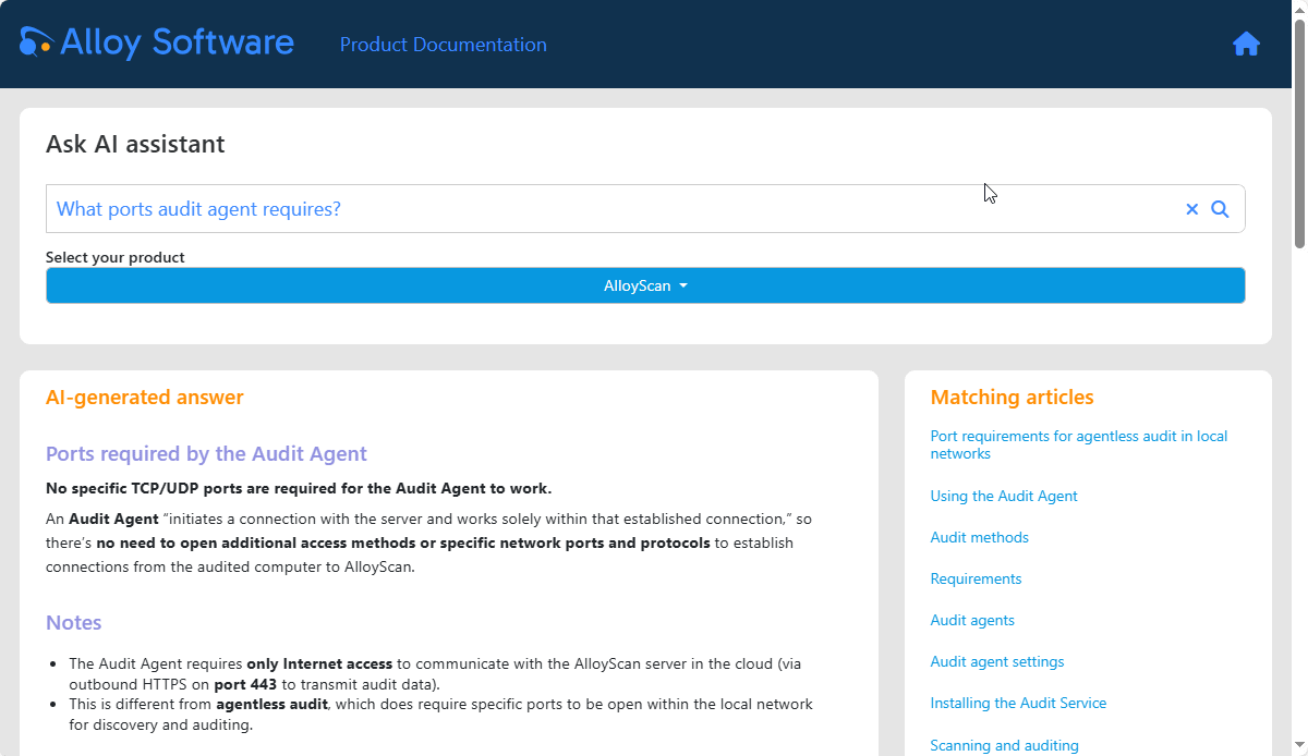 AI-Assisted Documentation Search Just Got Smarter | Alloy Software
